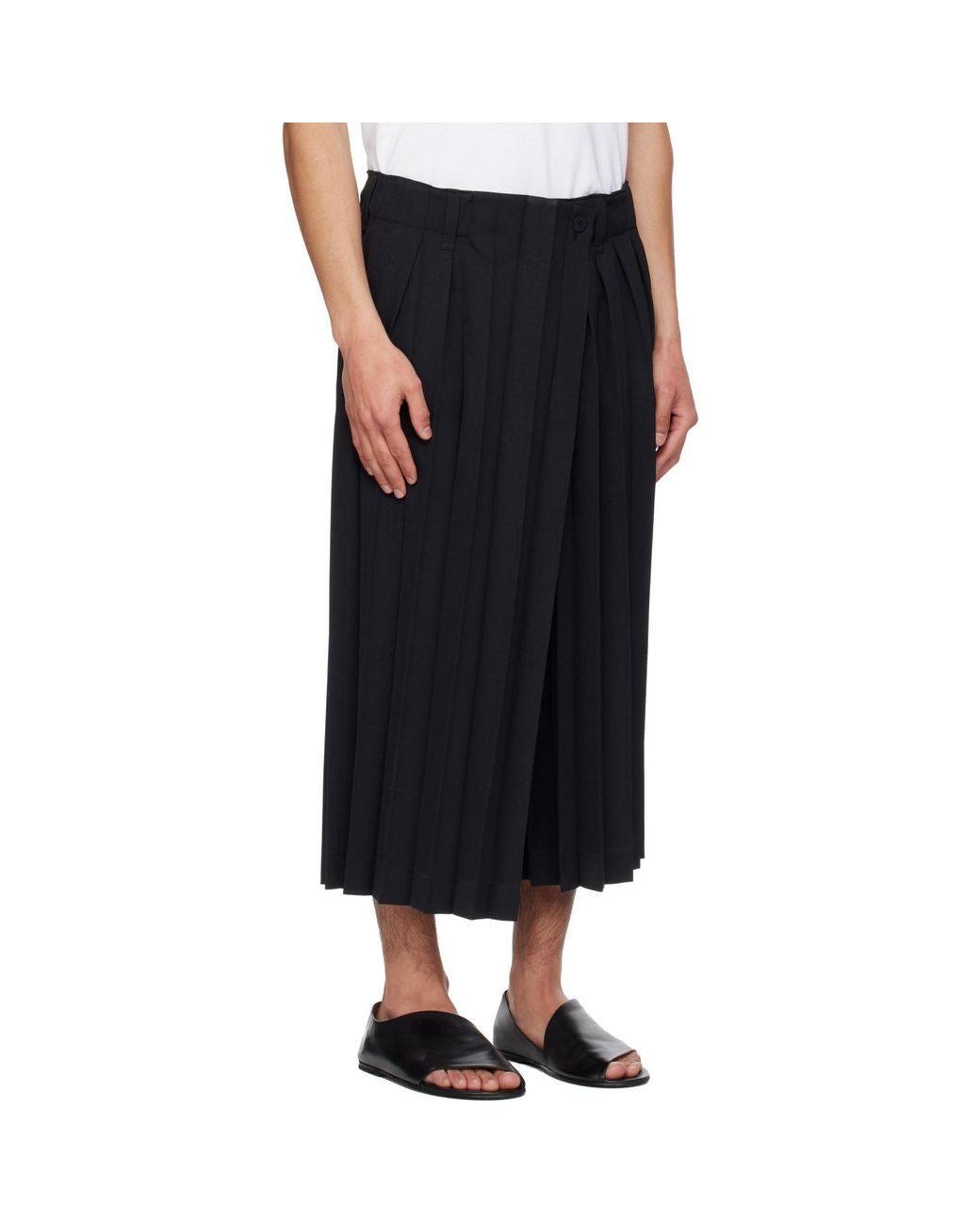 Homme Plissé Issey Miyake Black Edge Ensemble Trousers for men