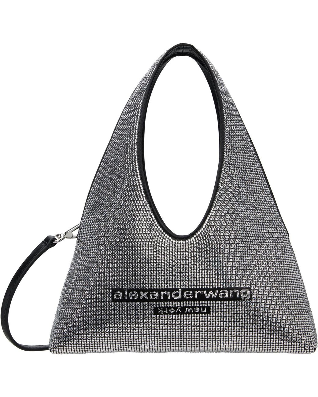 Alexander Wang Black Pike Crystal Mini Bag