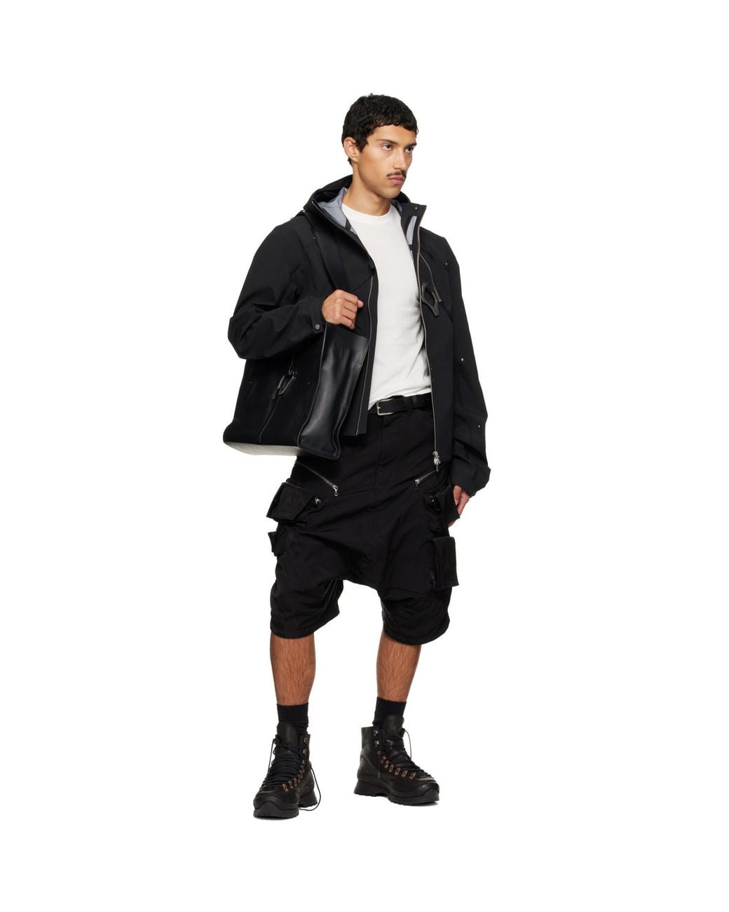 HELIOT EMIL Black Luculent Tote for men