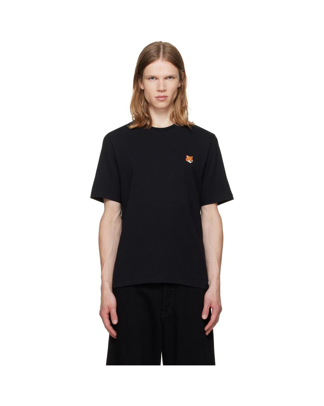 Maison Kitsuné Black Fox Head Regular T-Shirt for men