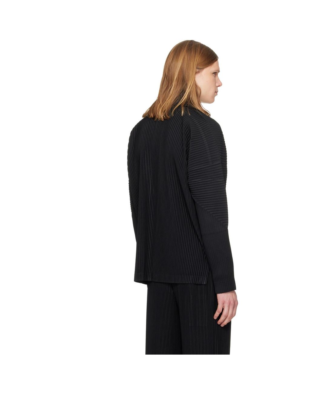 Homme Plissé Issey Miyake Black Monthly Colors October Shirt for men