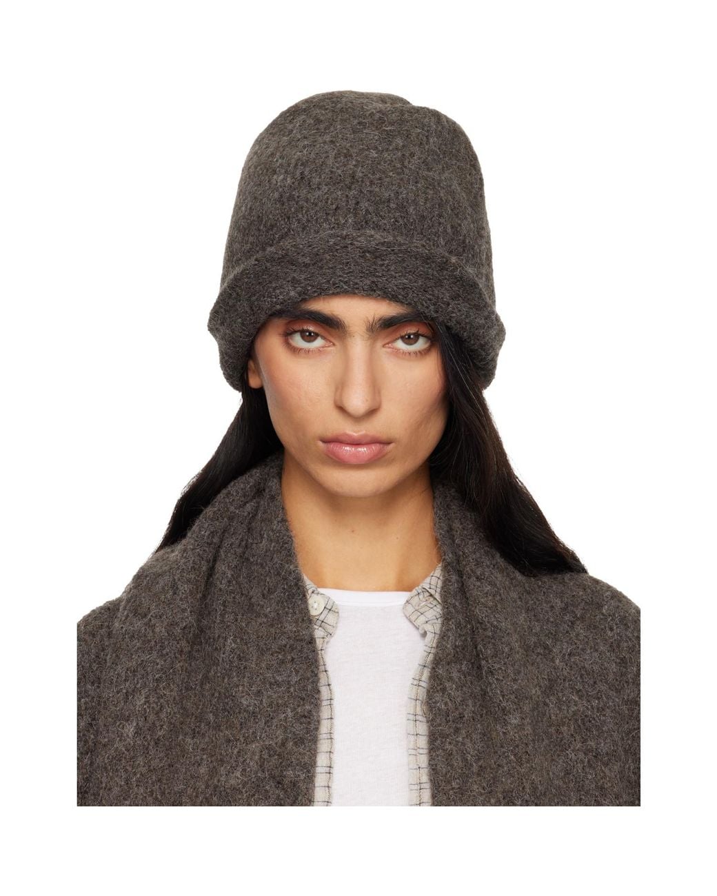 Lauren Manoogian Black Crown Beanie