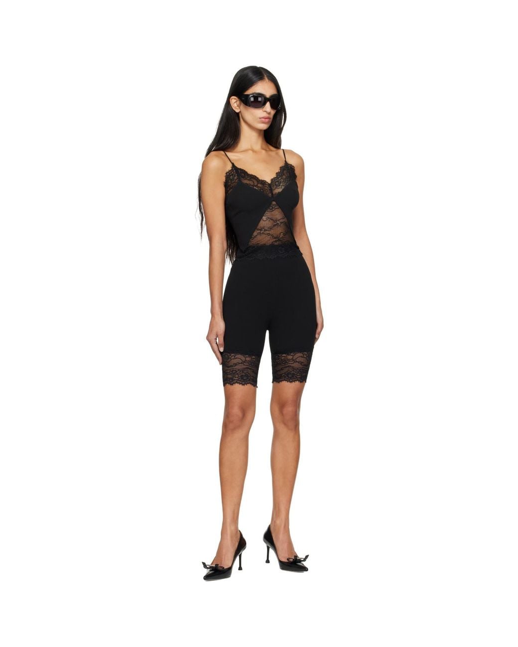 Anine Bing Black Tina Shorts
