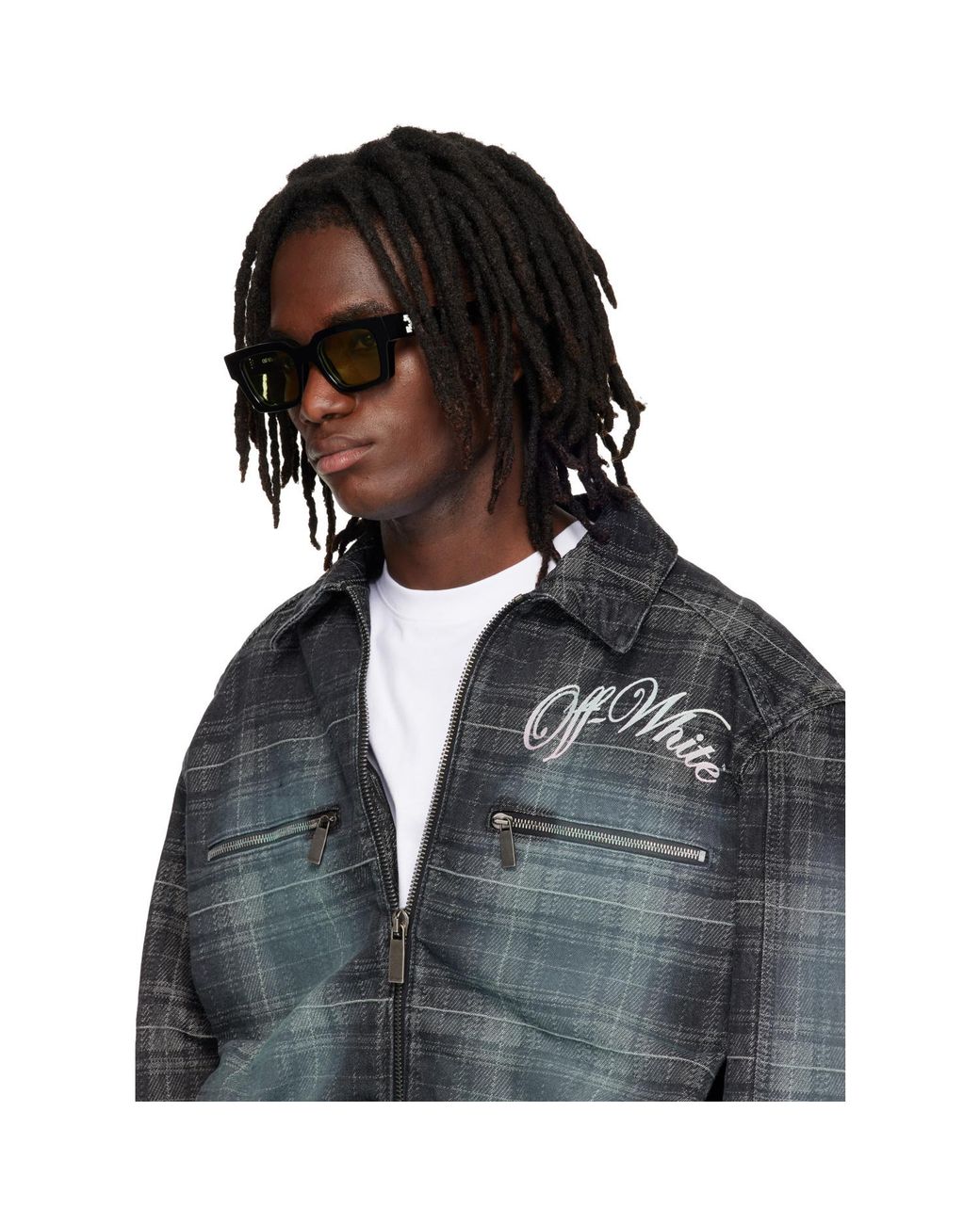 Off-White c/o Virgil Abloh Green Virgil L Sunglasses for men