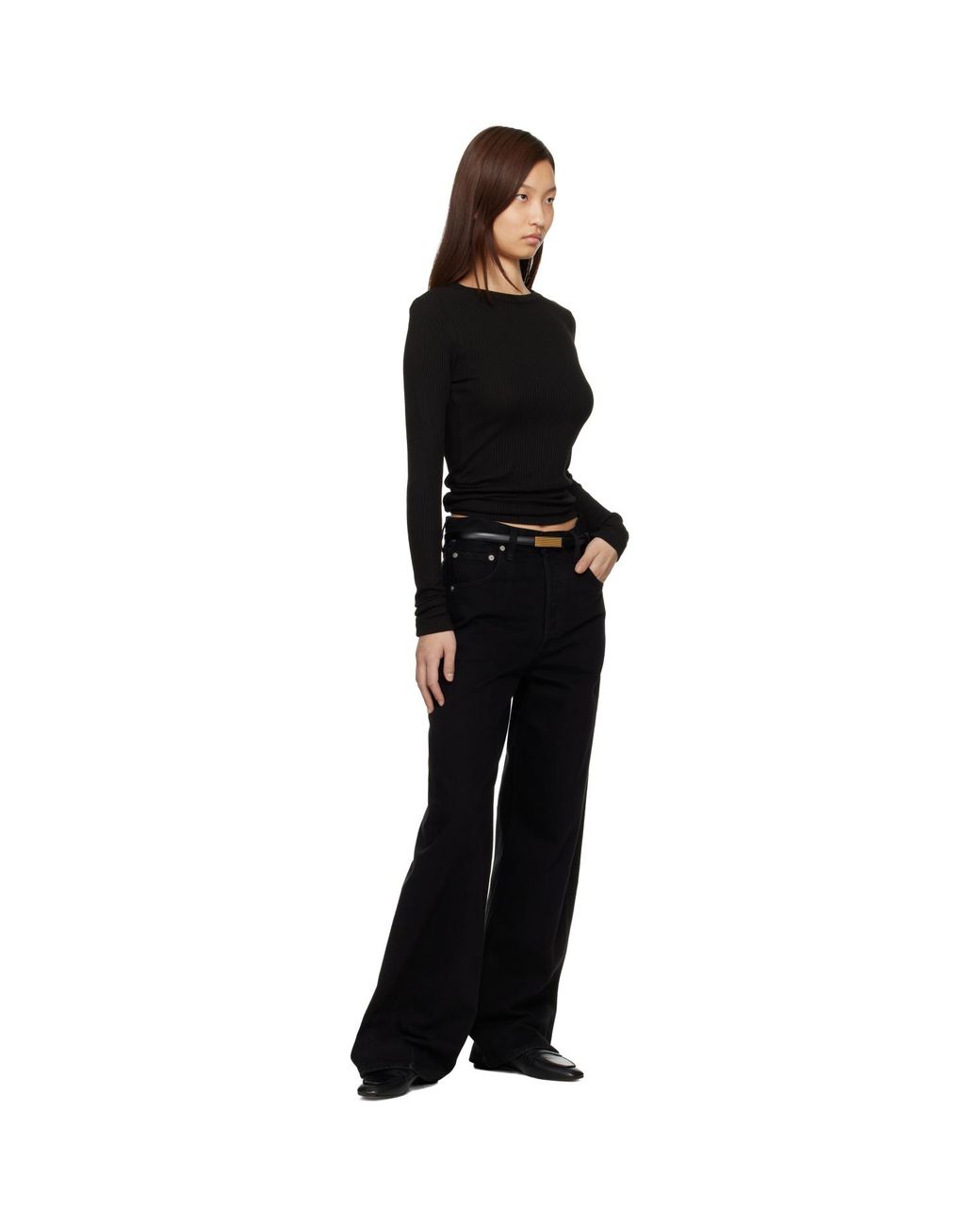 Citizens of Humanity Black Ayla Baggy Jeans