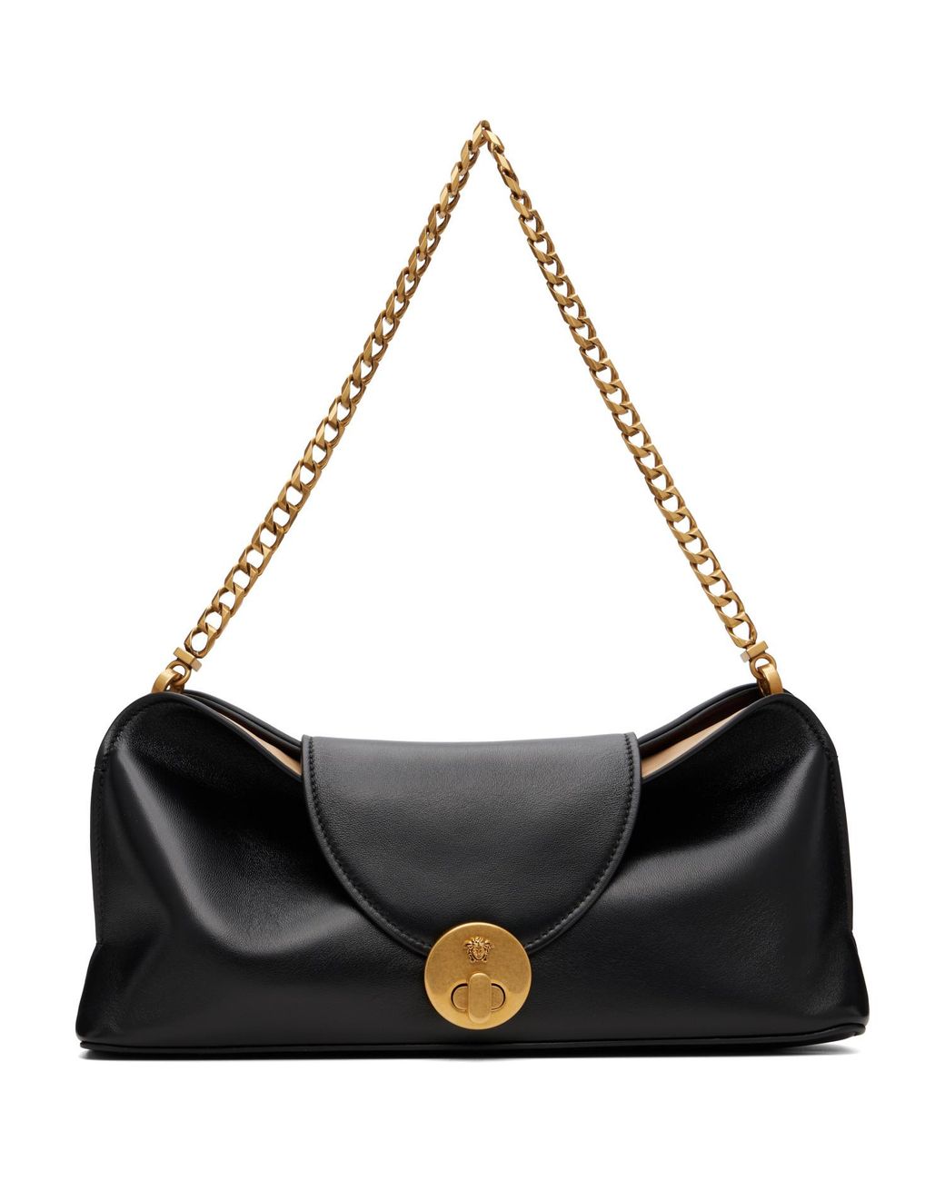 Versace Black Vivian Nappa Clutch