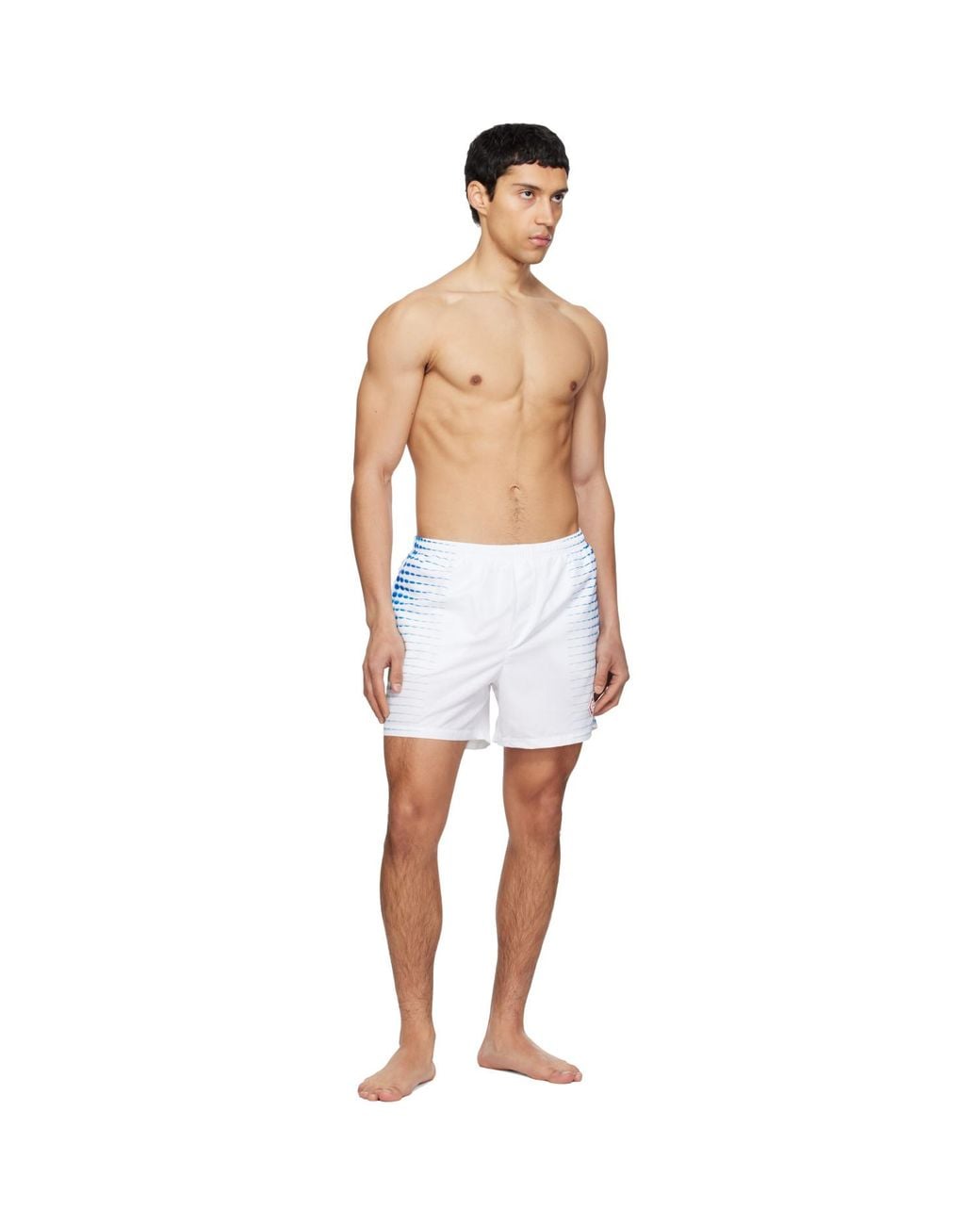 Casablanca White Printed Shorts for men