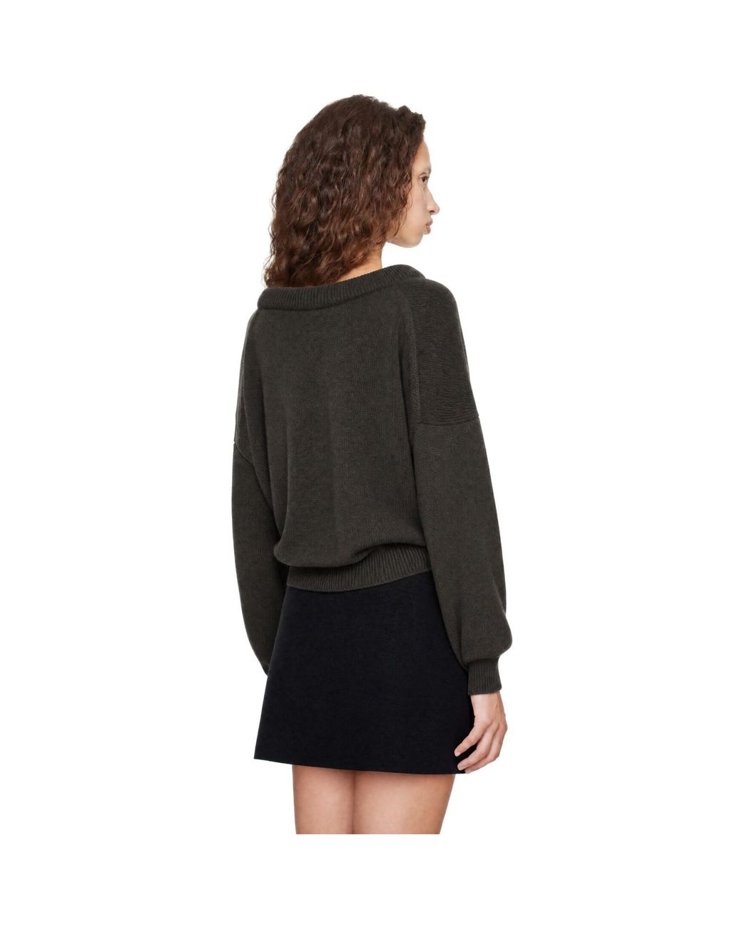 Lisa Yang Black Khaki Doria Sweater