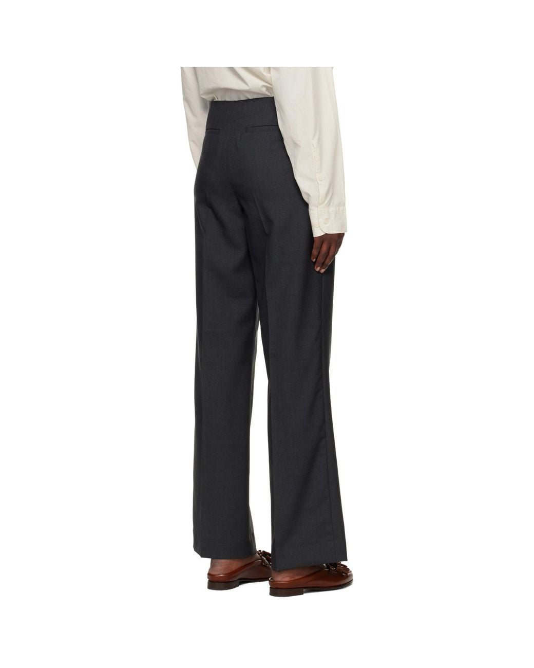 mfpen Black Taper Trousers