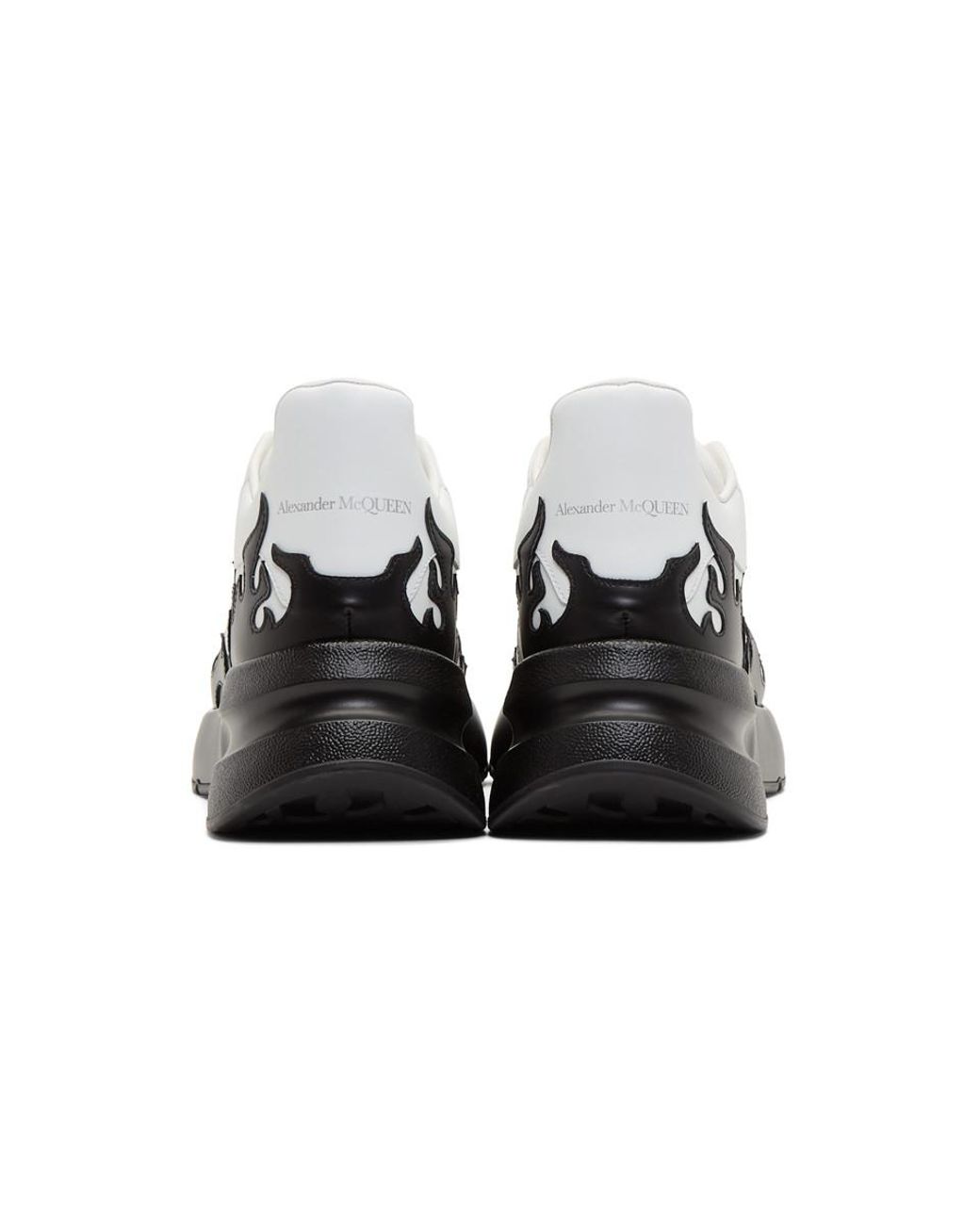 Black Flames Oversized Runner Sneakers 
