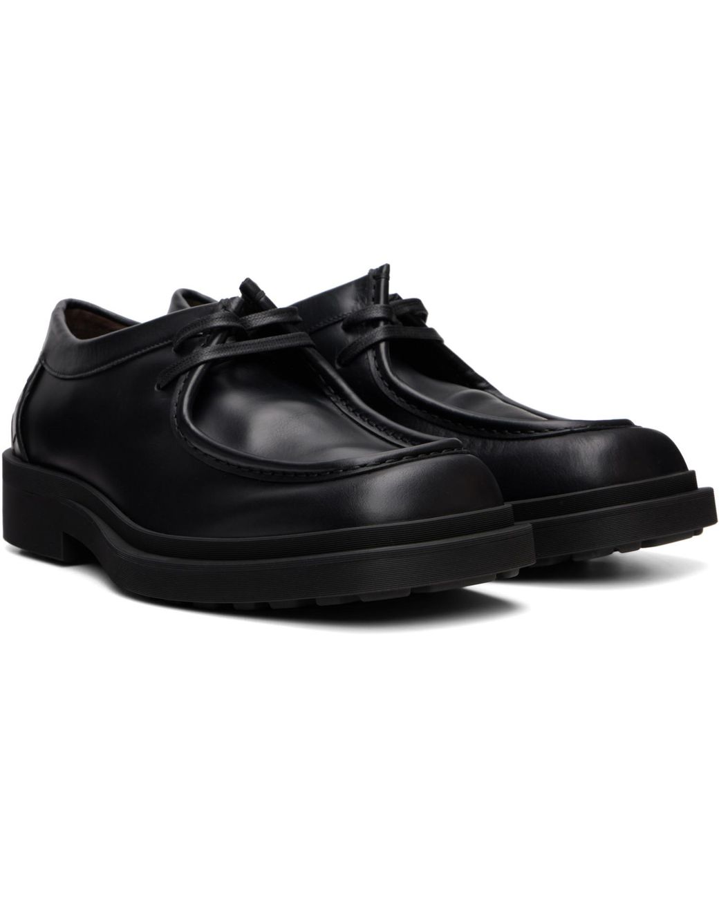 Bottega Veneta Black Ben Derbys for men