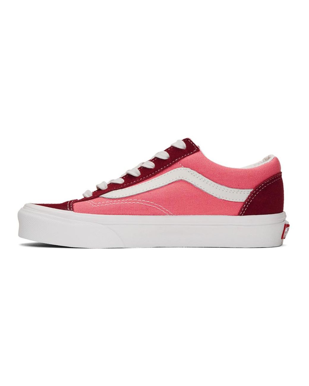 Red pink vans clearance