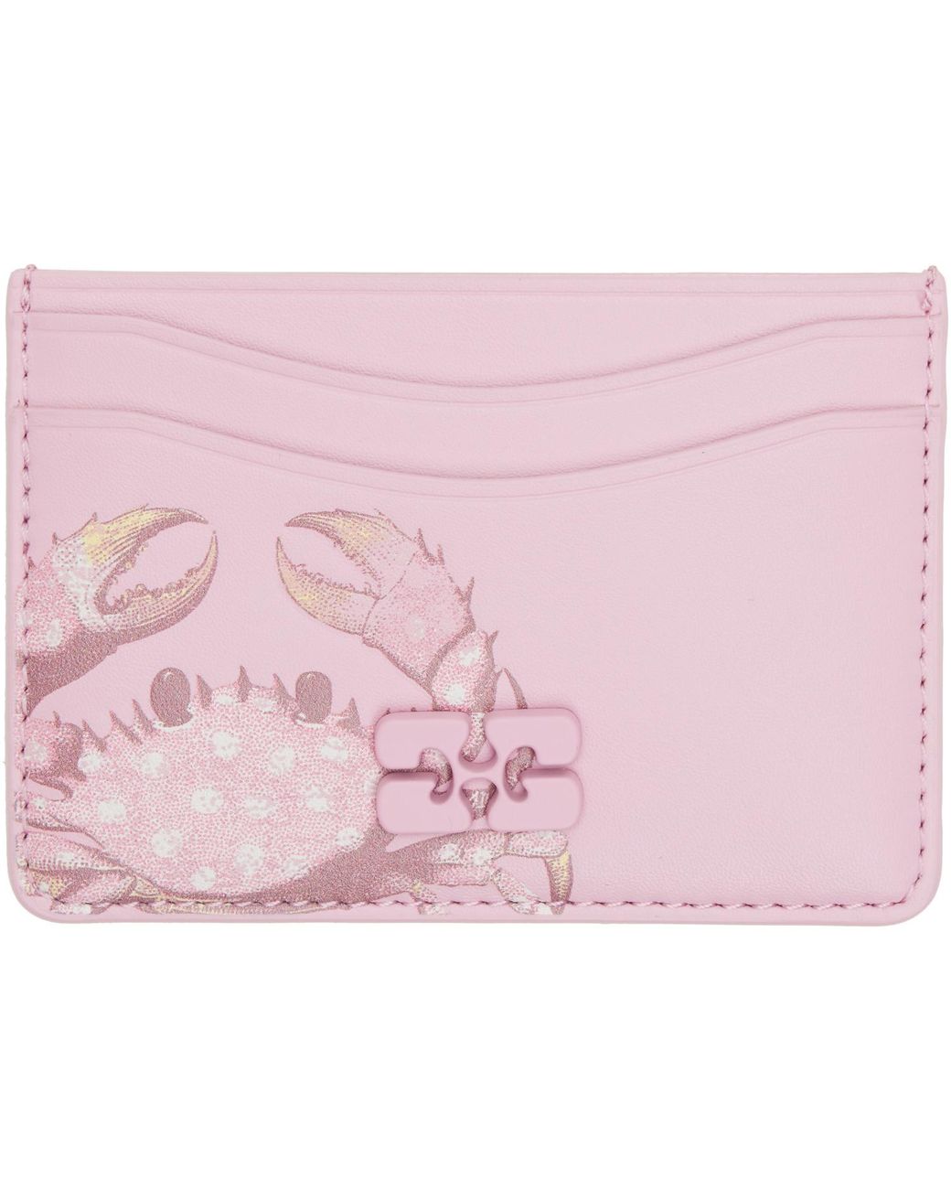 Ganni Pink Bou Card Holder
