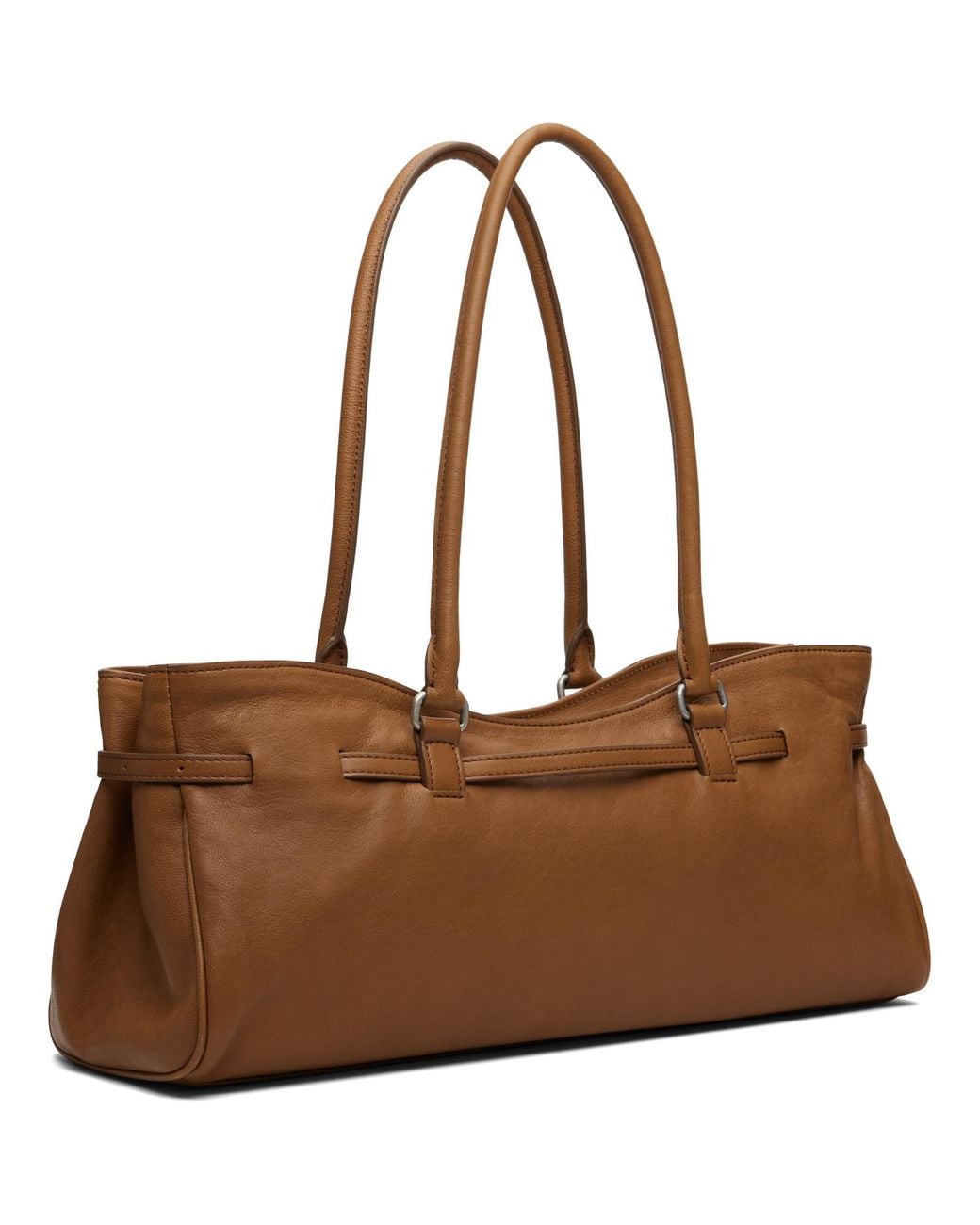 MARGE SHERWOOD Brown Tan Soft Grandma Shoulder Bag