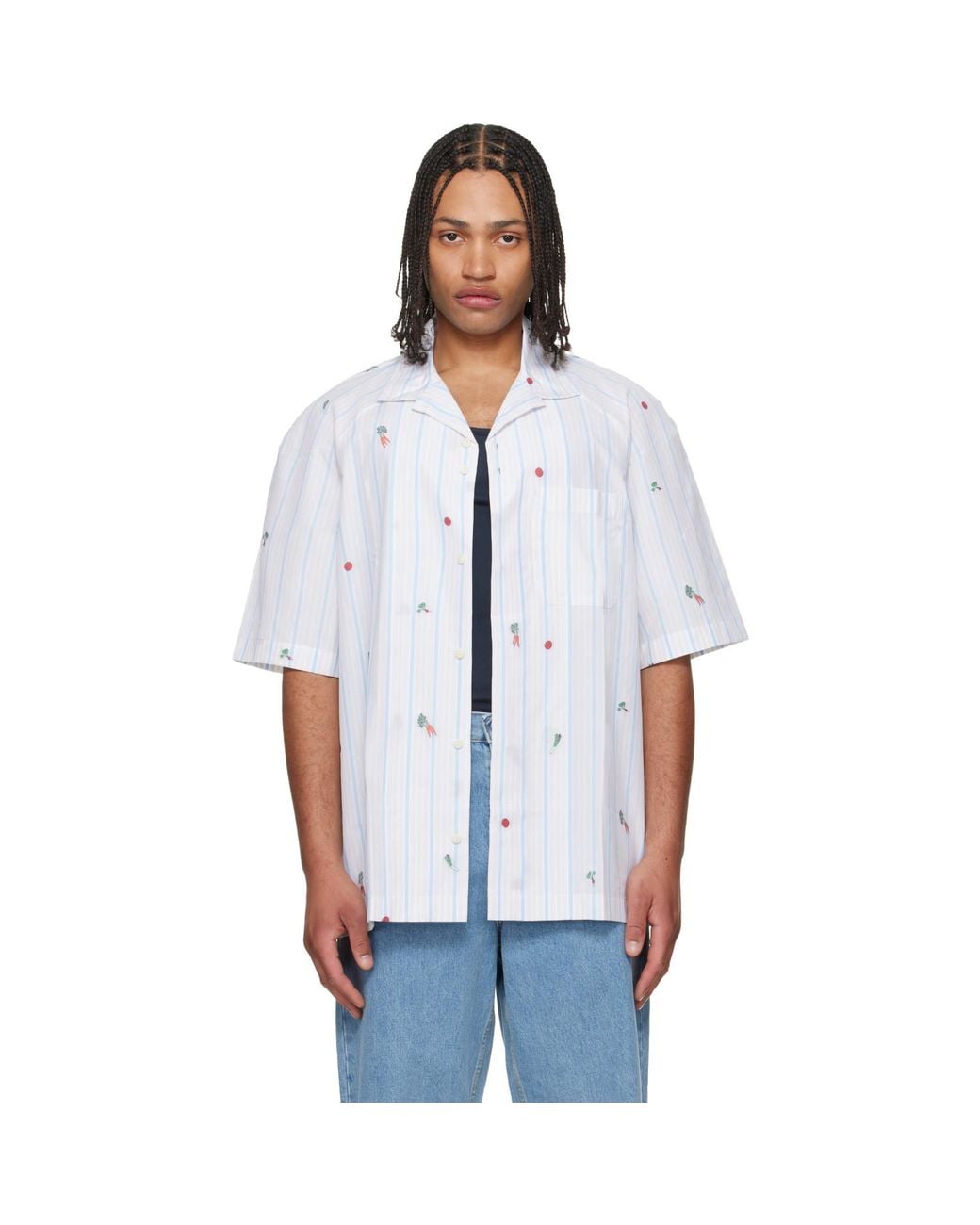 Jacquemus White 'The Romarin' Short-Sleeve Shirt for men