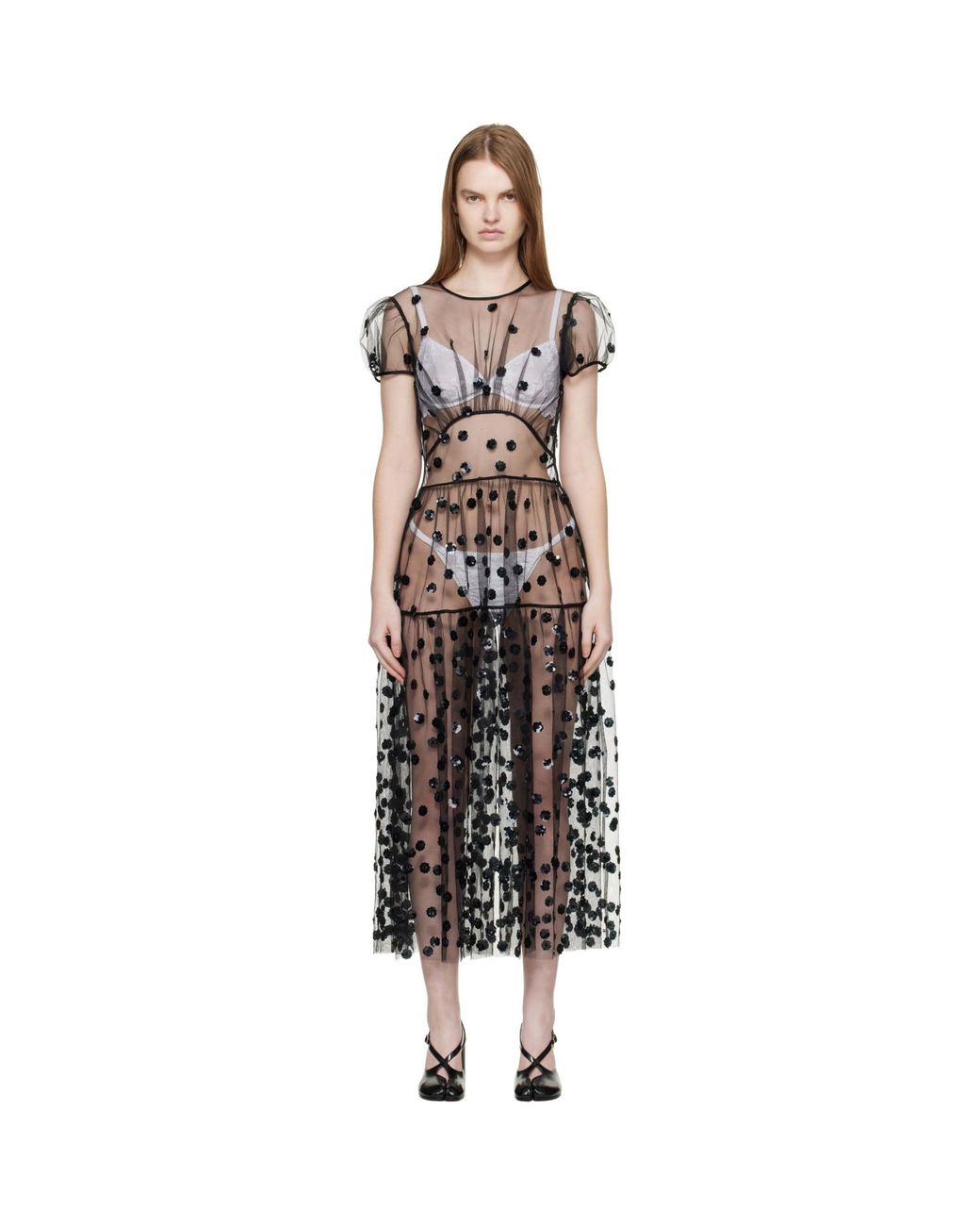 CECILIE BAHNSEN Black Cbnanna Midi Dress