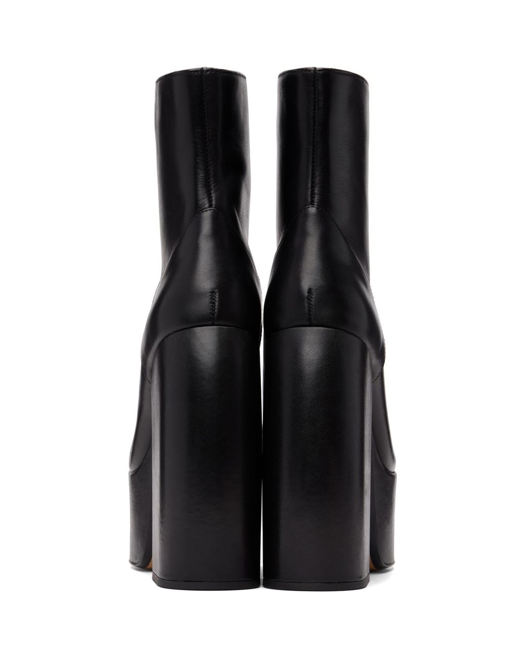 Marc Jacobs Black 'Gigi' Platform Ankle Boots