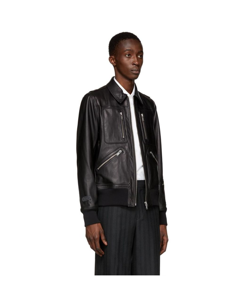 Undercover Black Cindy Sherman Edition Leather Jacket for Men | Lyst