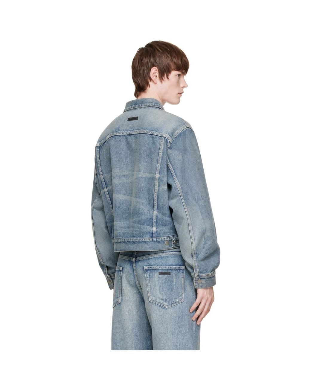 Fear Of God Blue Classic Denim Trucker Jacket for men