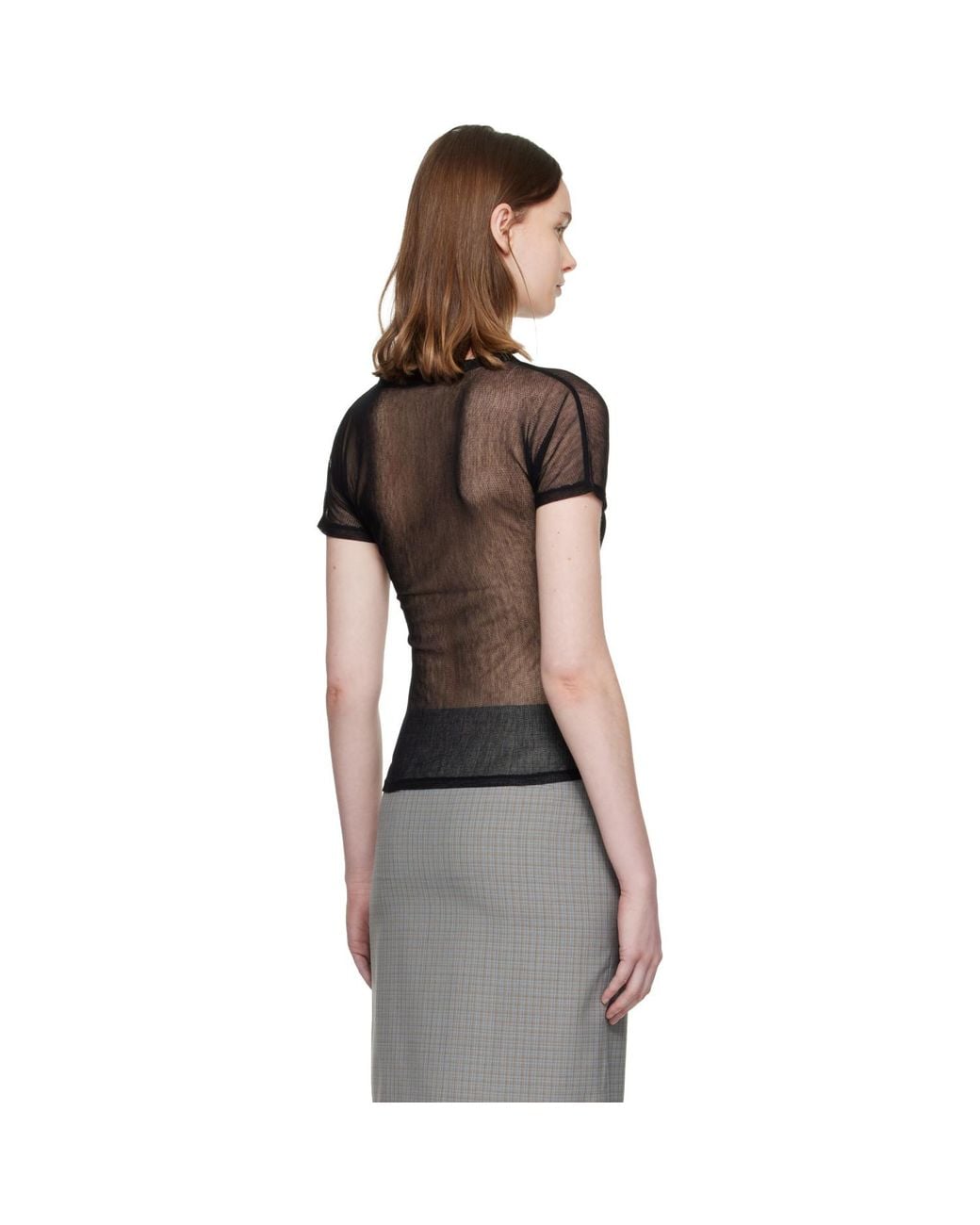 Paloma Wool Black Olimpia Mesh T-Shirt