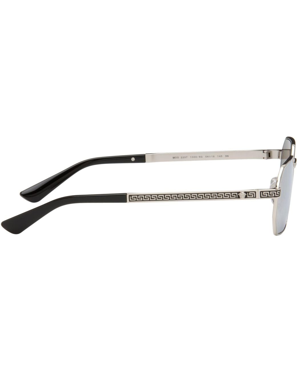 Versace Gray Greca Flow Sunglasses for men