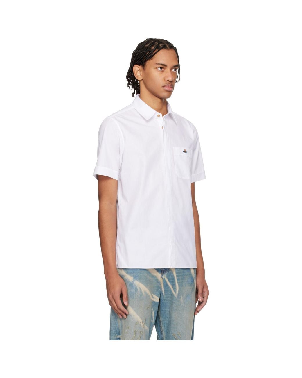 Vivienne Westwood White Classic Short Sleeve Shirt for men