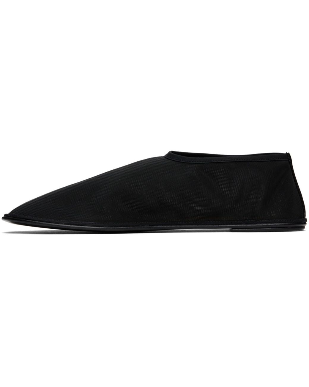 The Row Black Sock Slippers