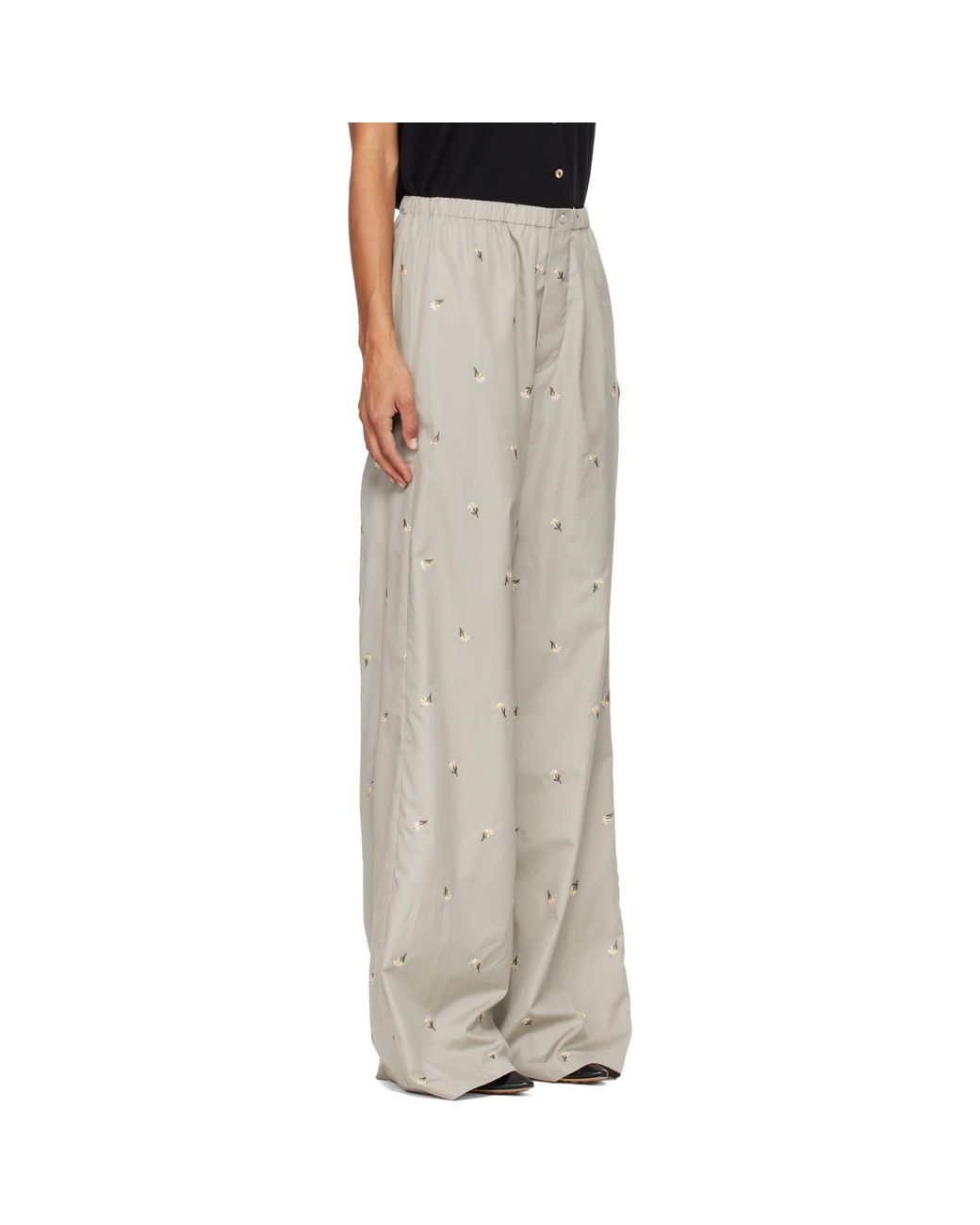 Rier Gray Crocus Edelweiss Popeline Trousers