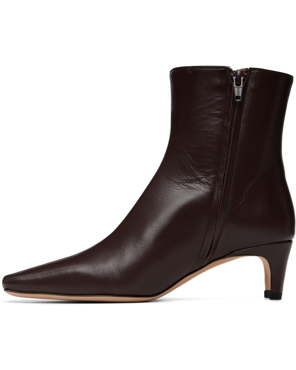 Staud Brown Wally Ankle Boots