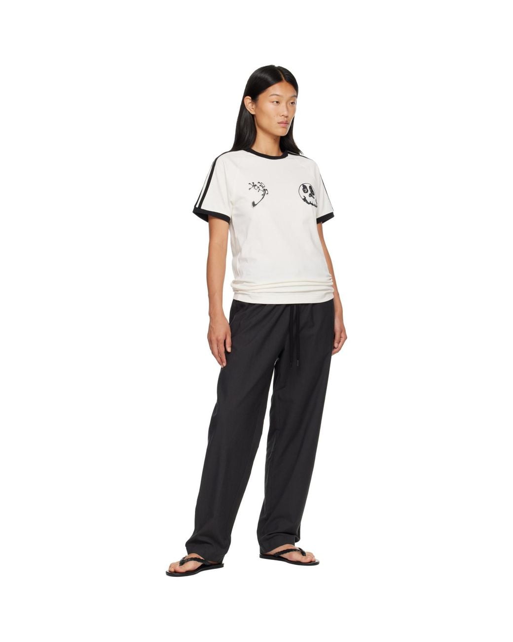 Y-3 White Off- Chito Edition Graphic Cali T-Shirt