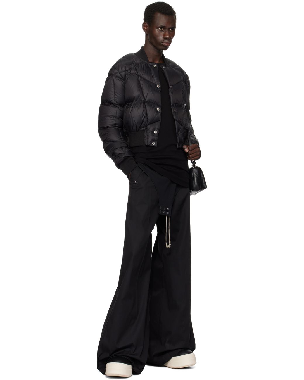Rick Owens リバーシブルクロップドフライトボンバージャケットブルゾン Rick Owens リバーシブルクロップドフライトボンバージャケット