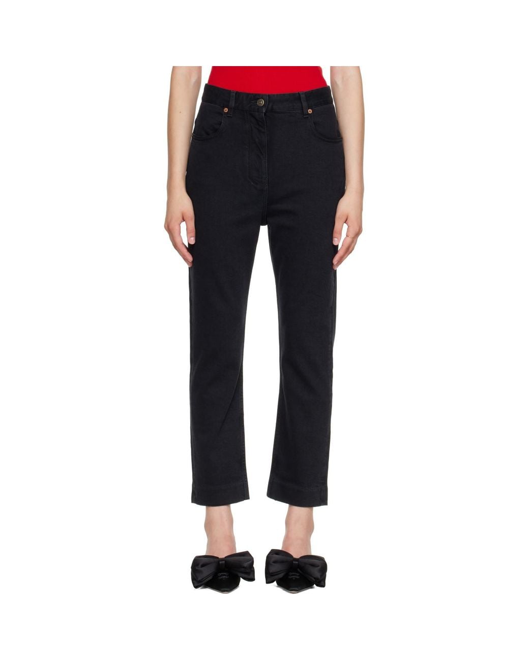 Valentino Black Stretch Denim Jeans