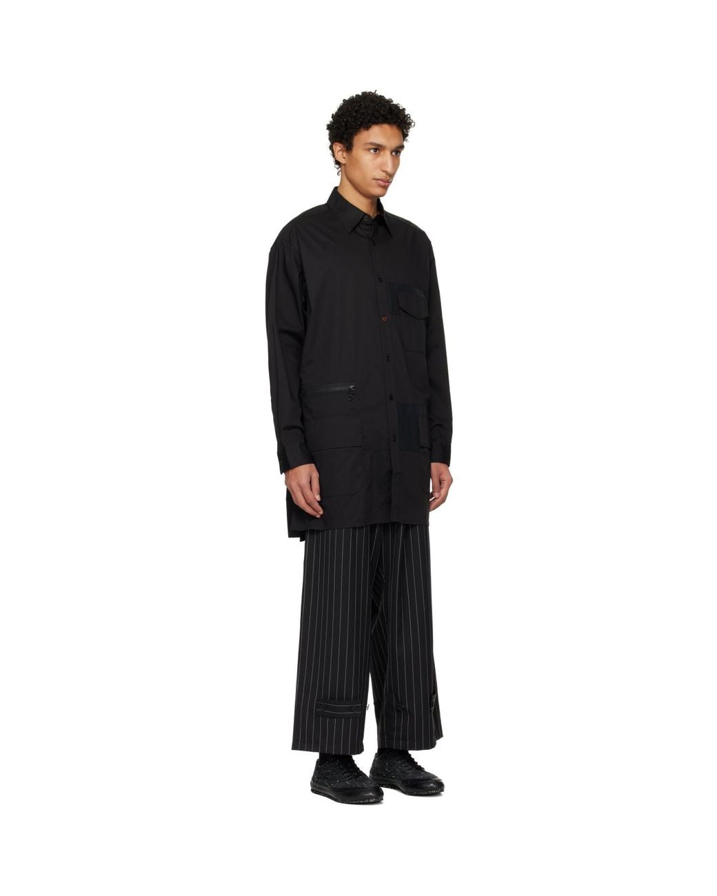 Y-3 Black Ut Long Sleeve Shirt for men