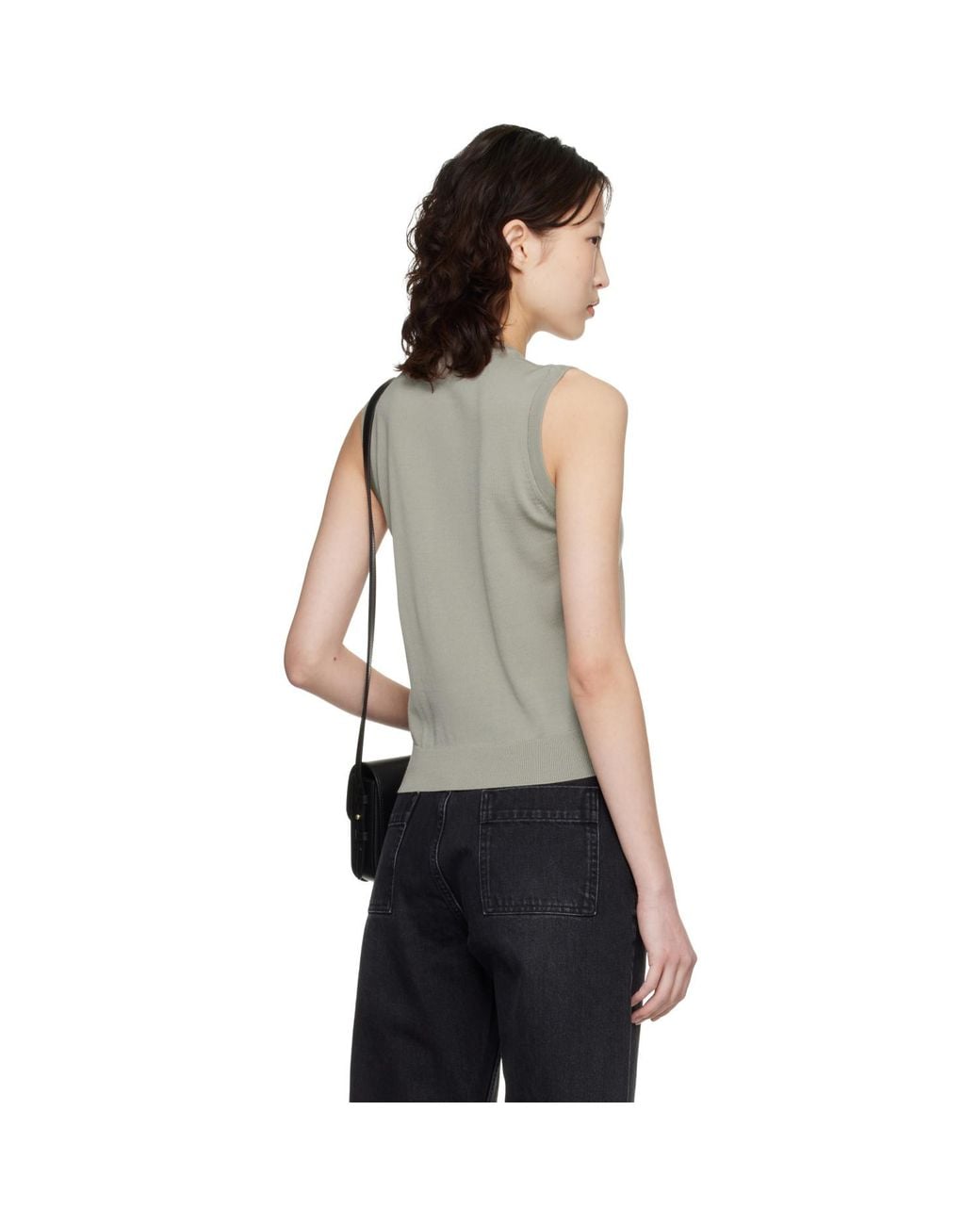 Maison Kitsuné Black Baby Fox Fine Merino Sweater Vest