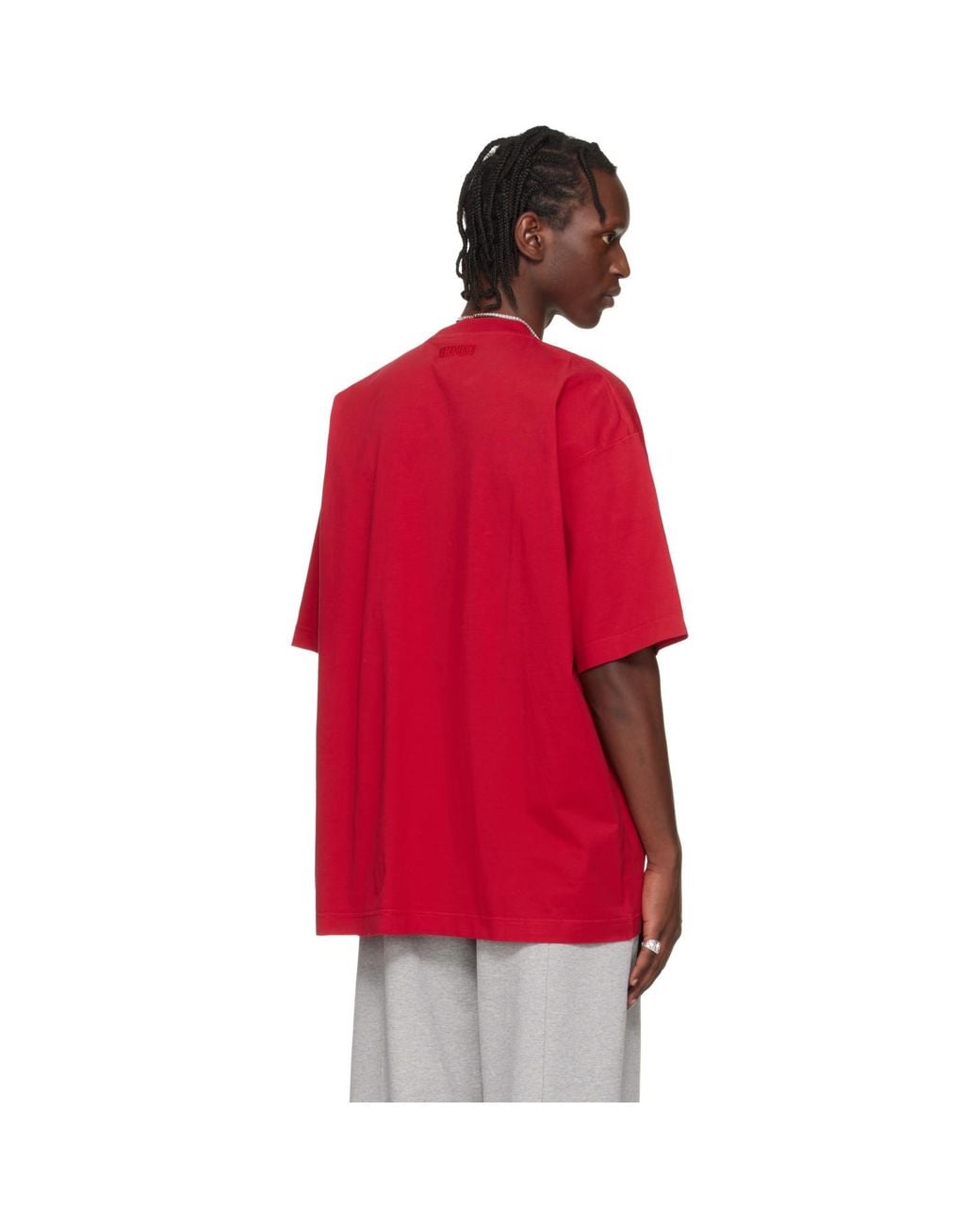 Vetements Red 'Pornstar' T-Shirt for men