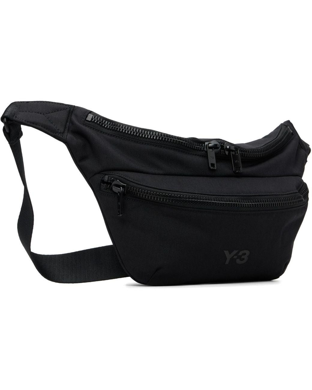 Y-3 Black Staple Fanny Pack for men
