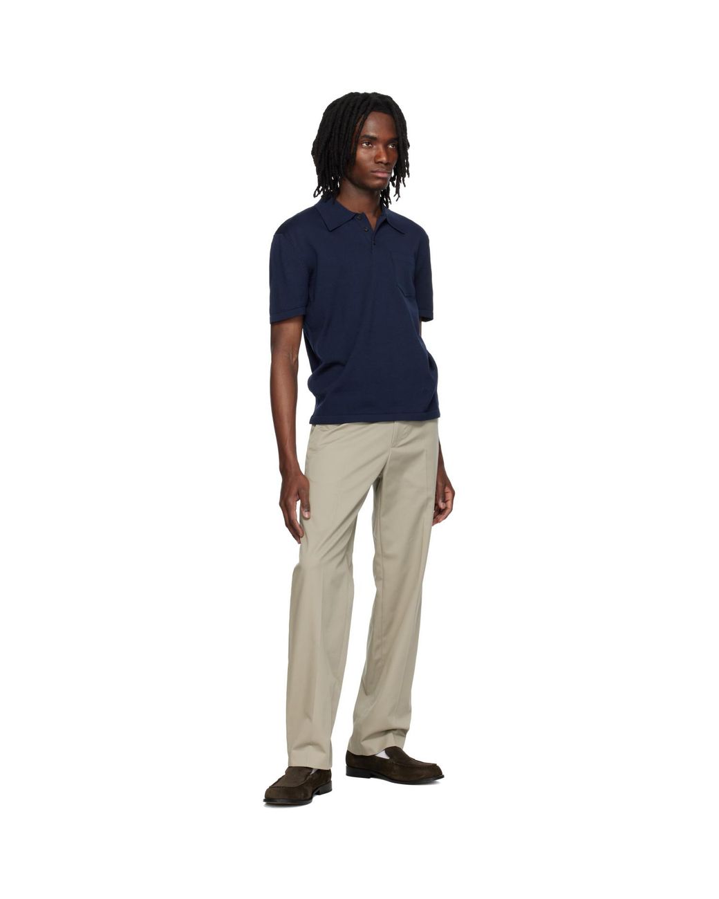 A.P.C. Blue Colin Polo for men