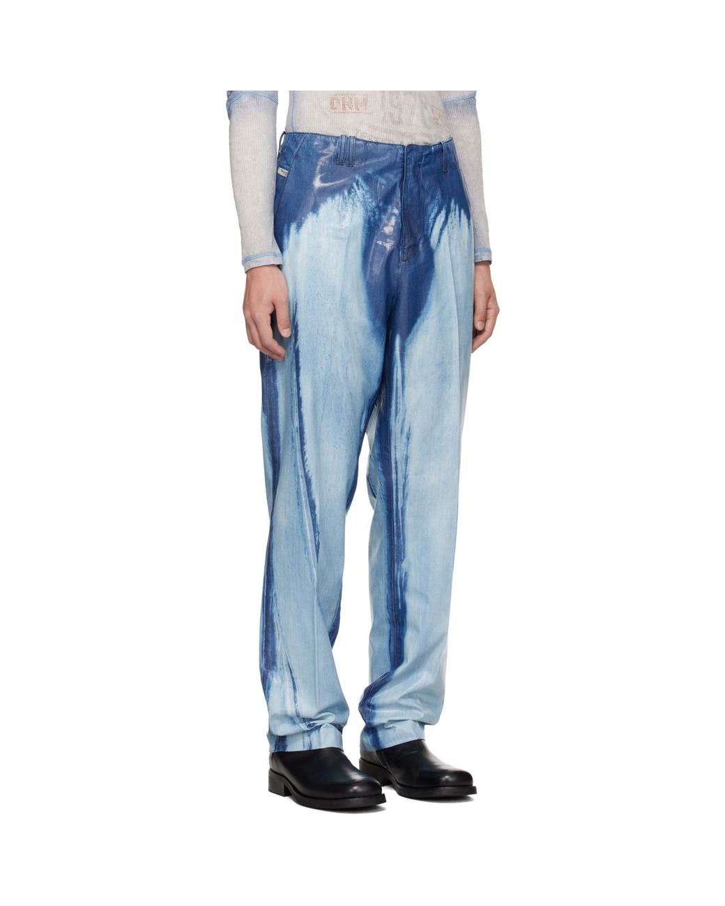 DIESEL Blue Regular Waist D-Askar Slim Jeans for men