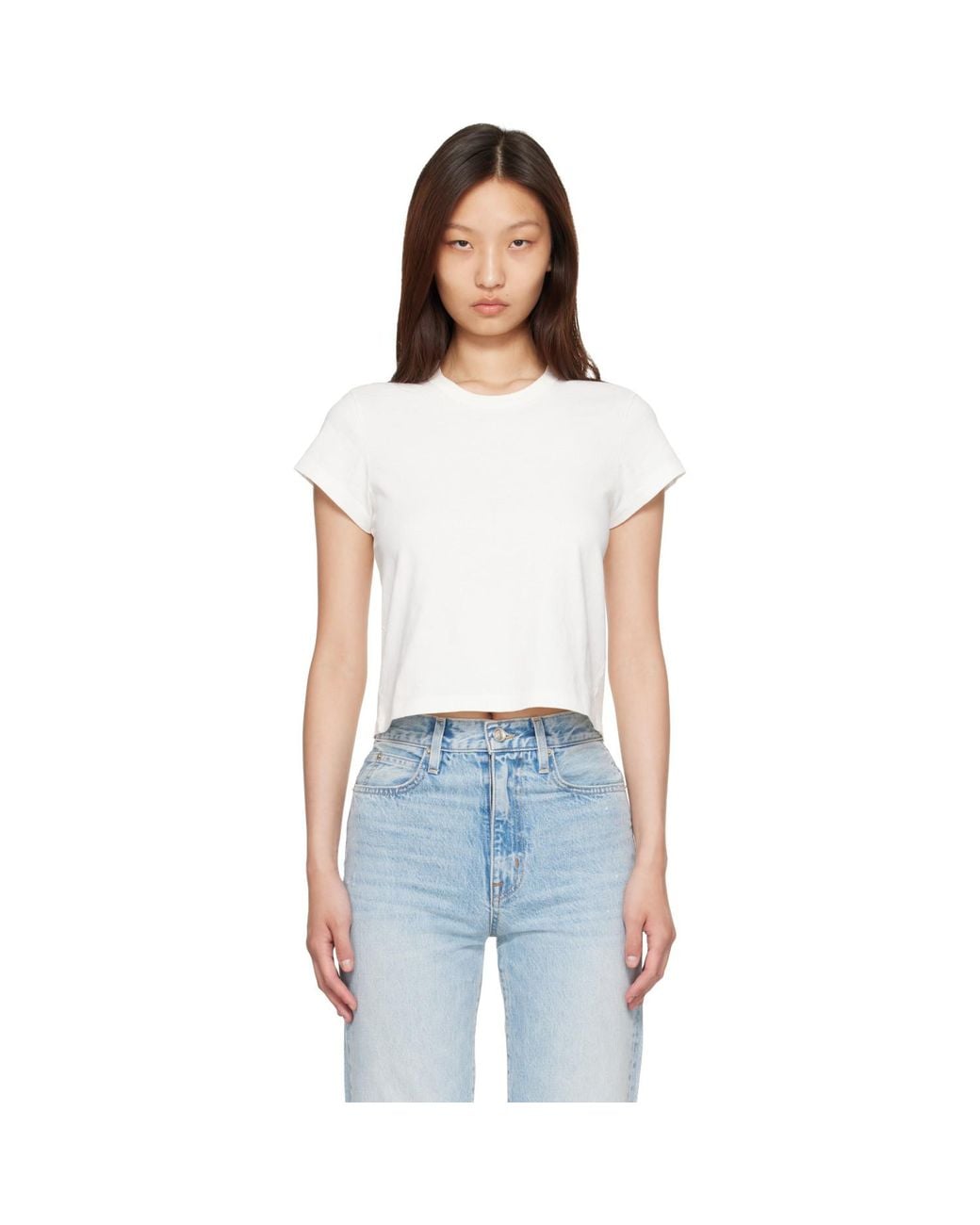 SLVRLAKE Denim White Easy T-Shirt