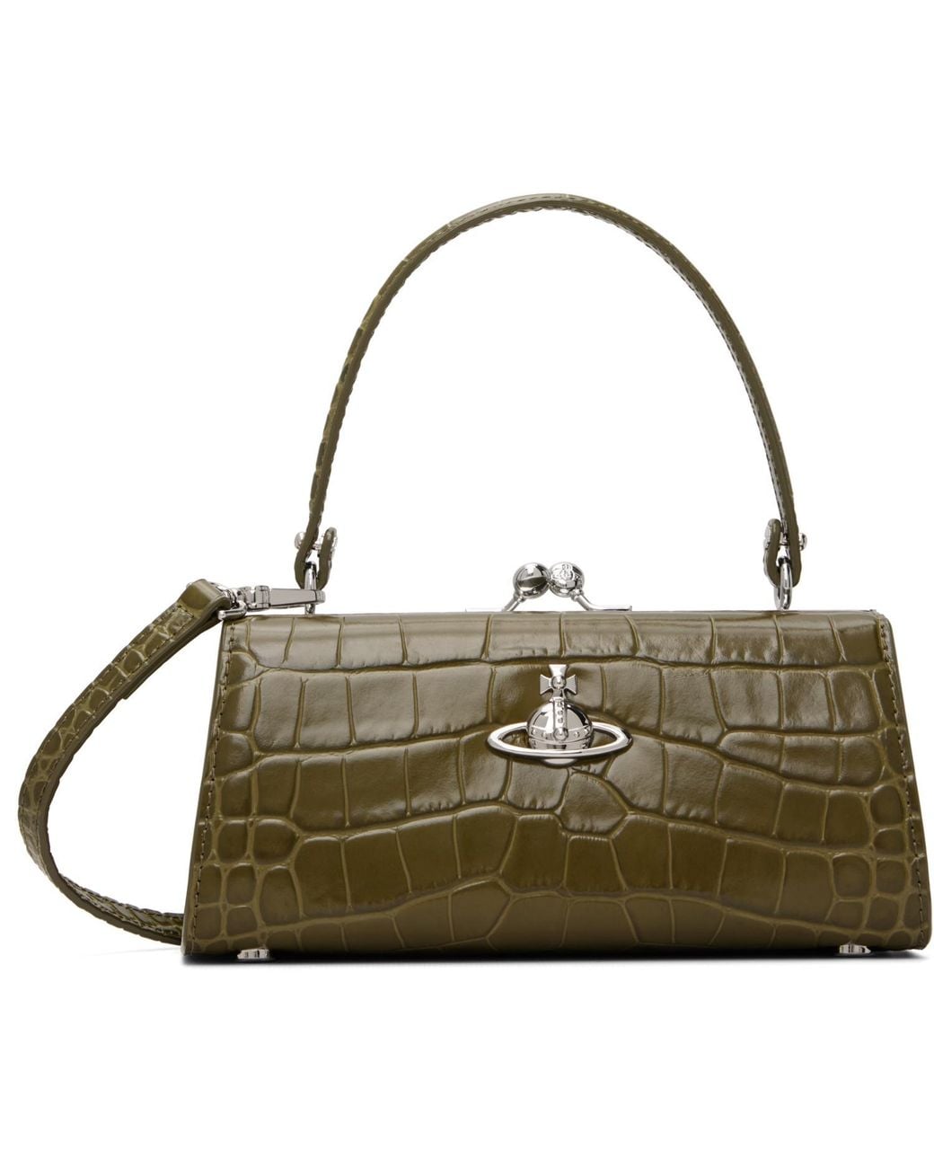 Vivienne Westwood Green Khaki Doll Xl Bag