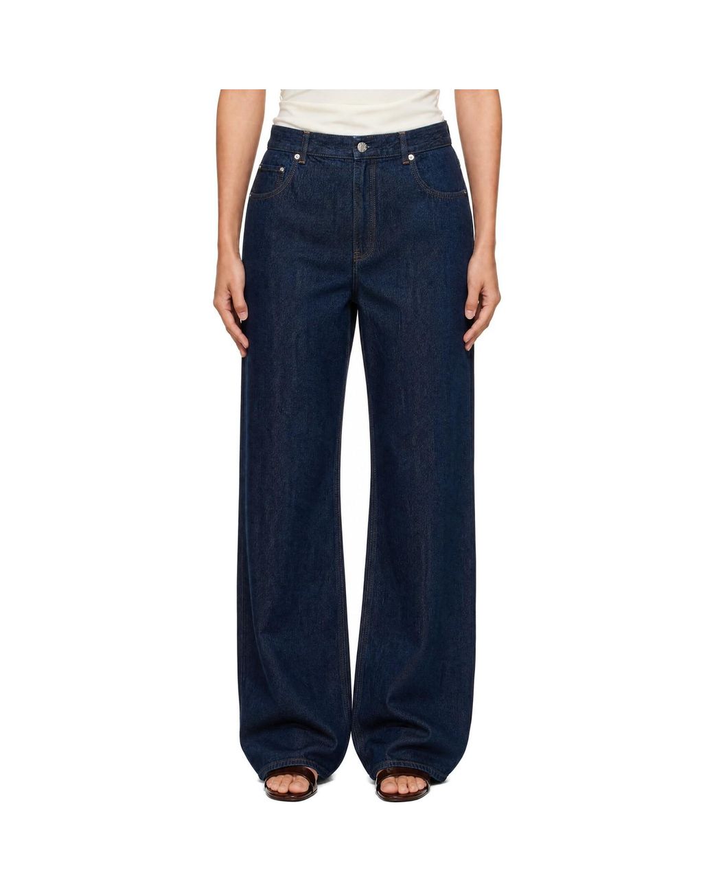 Helmut Lang Blue Saddle Jeans
