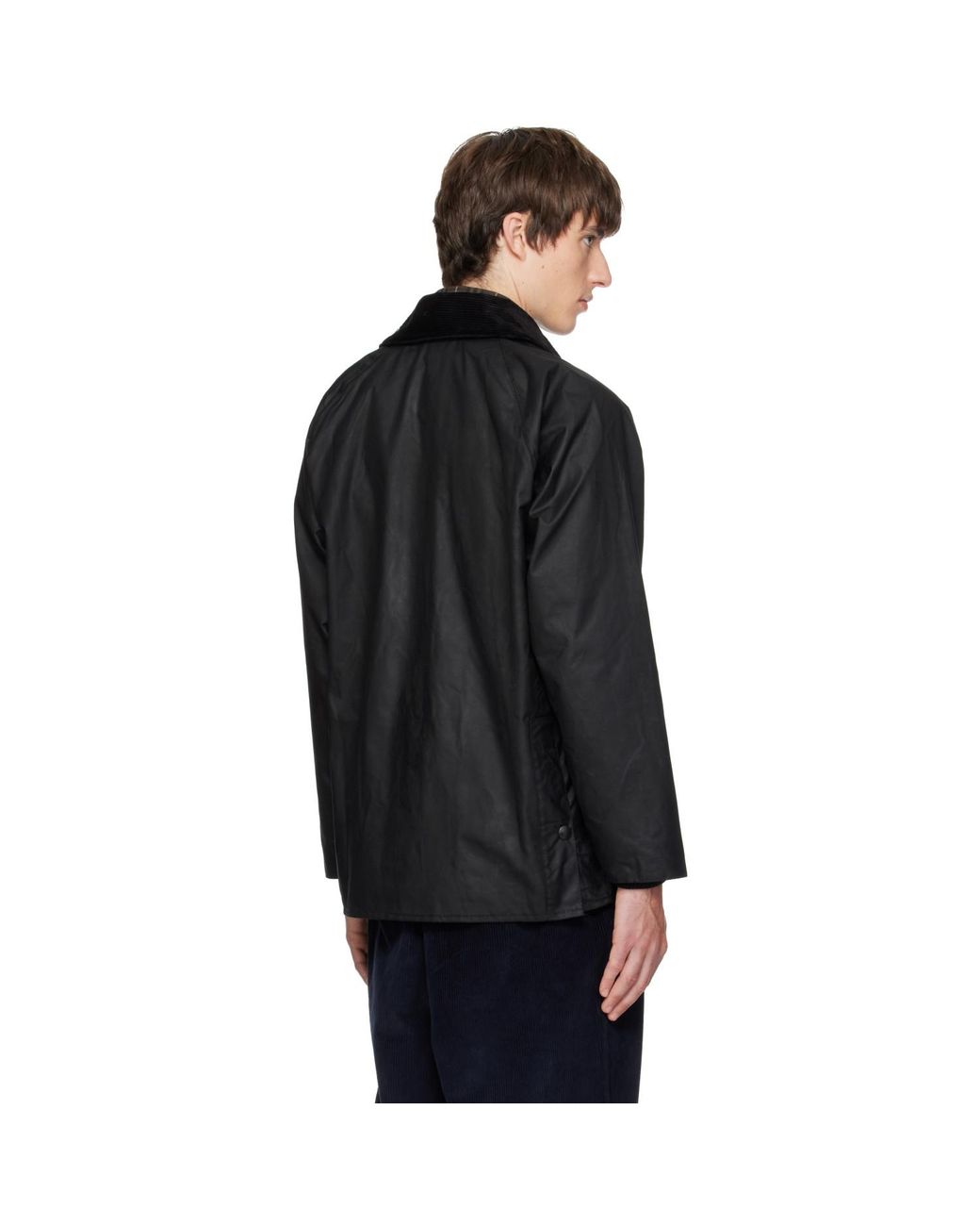 Barbour Black Bedale Waxed Jacket for men