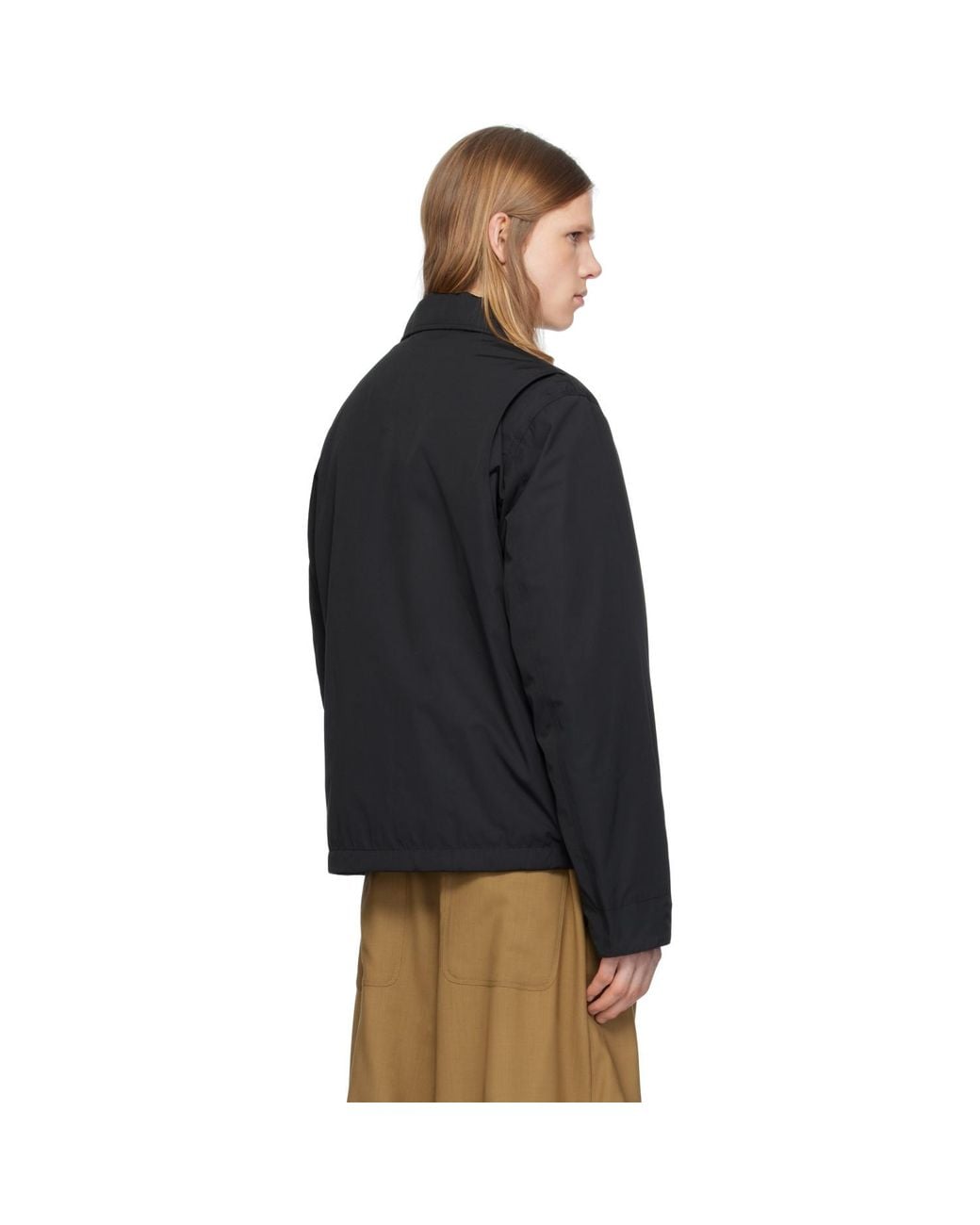 Moncler Black Cidone Reversible Down Overshirt for men