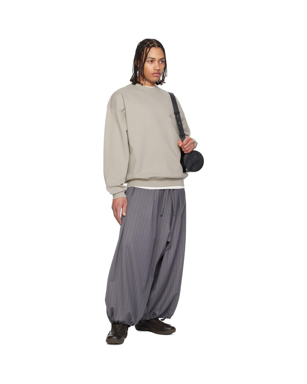 Y-3 Black Wool Trousers for men
