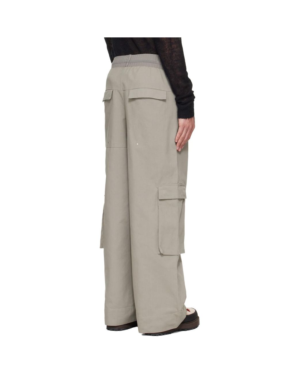 HELIOT EMIL Black Pulsar Cargo Pants for men