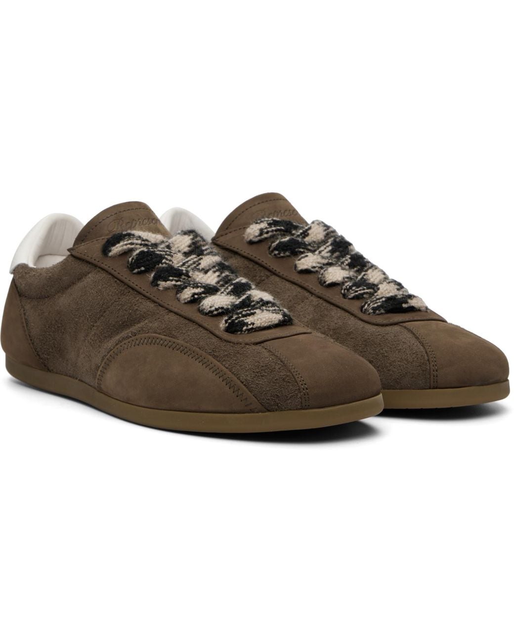 Represent Brown Low-Pro Nubuck Sneakers for men