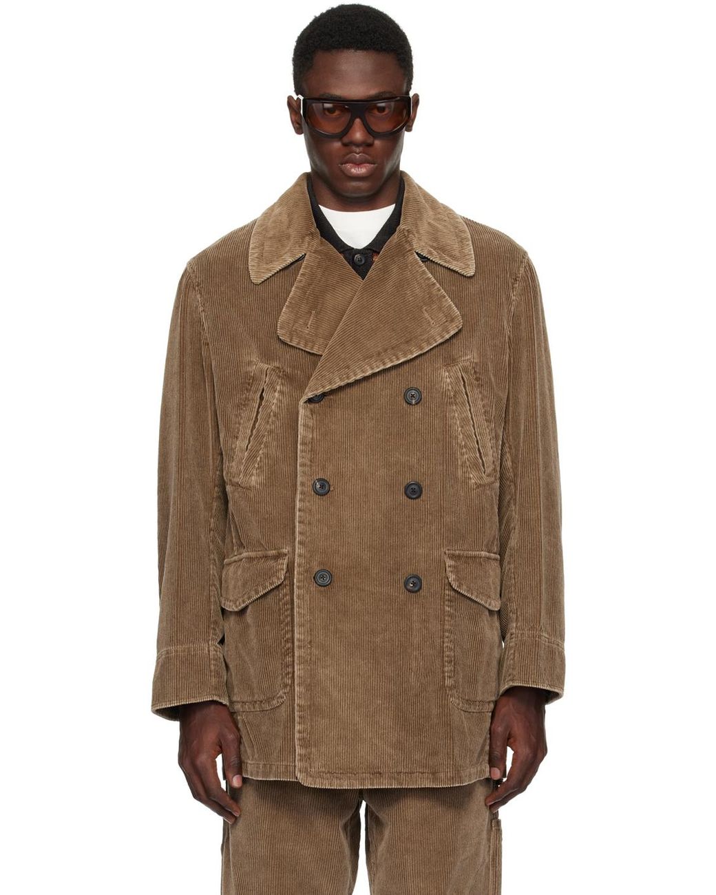 Our Legacy Cropped Trench Coat in Brown for Men | Lyst