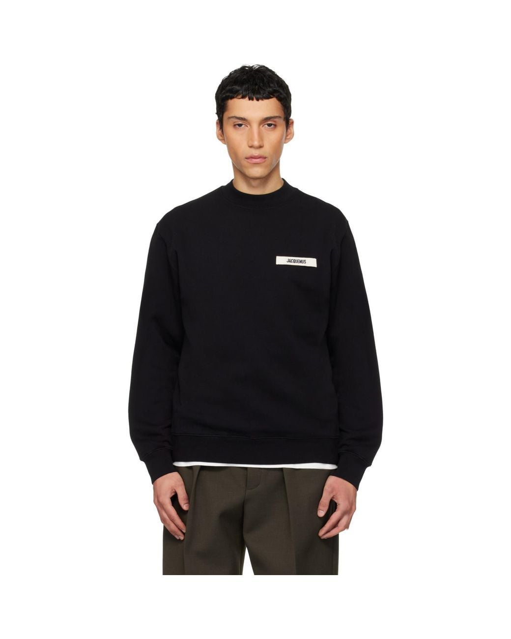 Jacquemus Black Les Classiques 'The Gros Grain' Sweatshirt for men