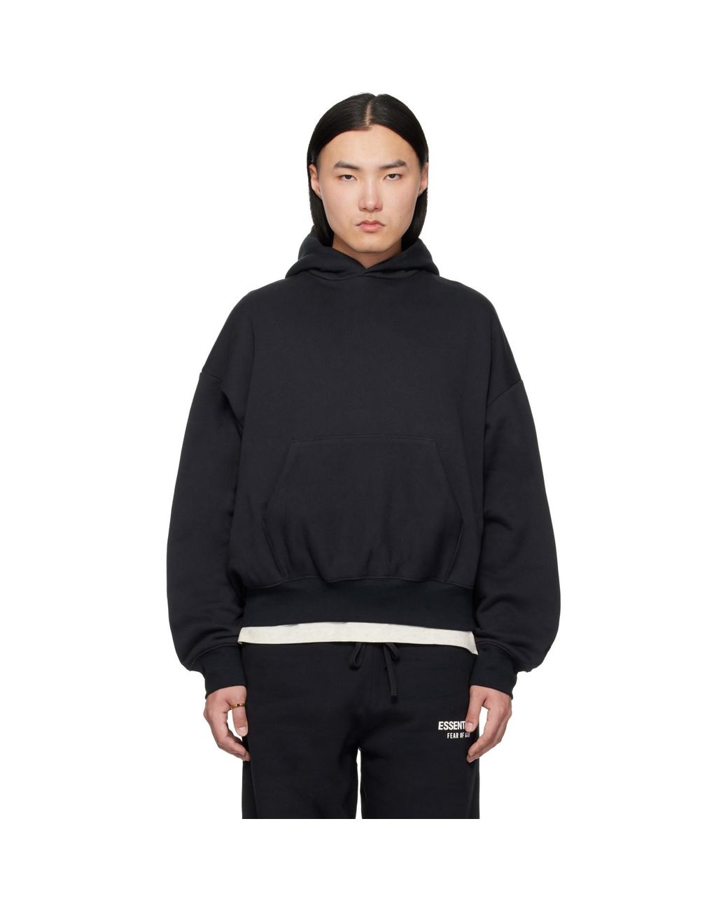Fear Of God Black Classic Hoodie for men