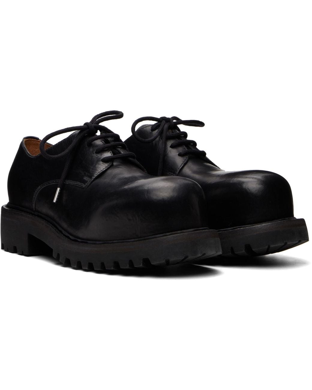 A Diciannoveventitre Black Fiore Prisma Derbys for men